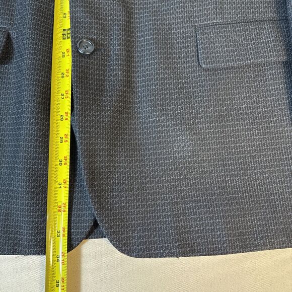 Palo Savino Rome Milan Men’s Blue Textured Wool Blend Blazer Jacket 48R 2 Button - Picture 5 of 15